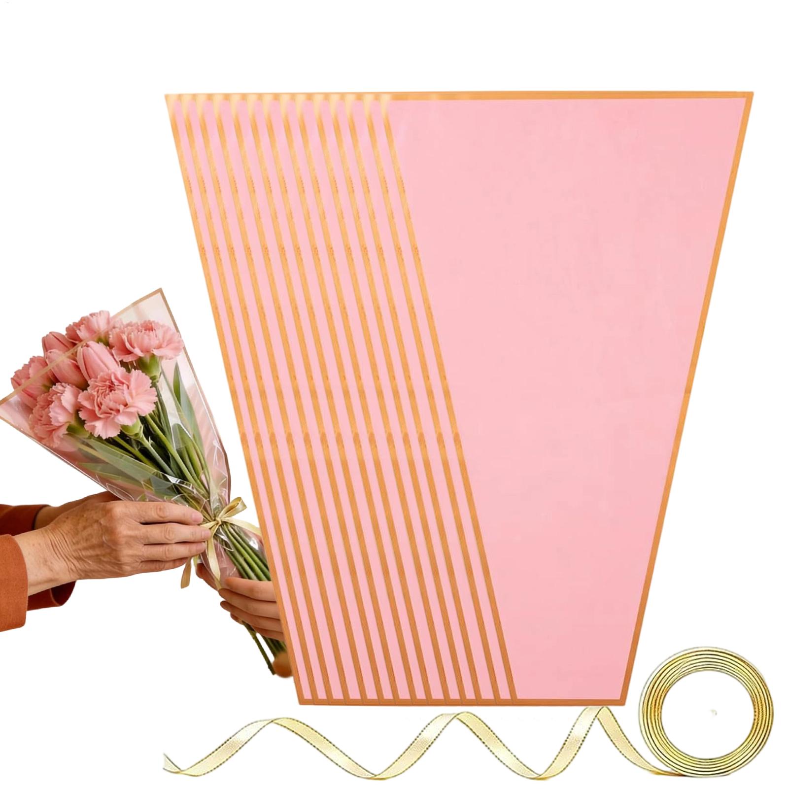 Florist Supply Ribbon - Flower Wrapping Bags 50 Pieces With