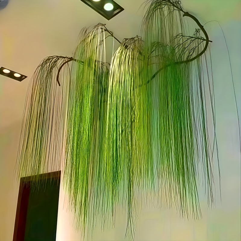 Preserved Moss Sheet - 3pcs Green Willow Artificial Hanging Vines