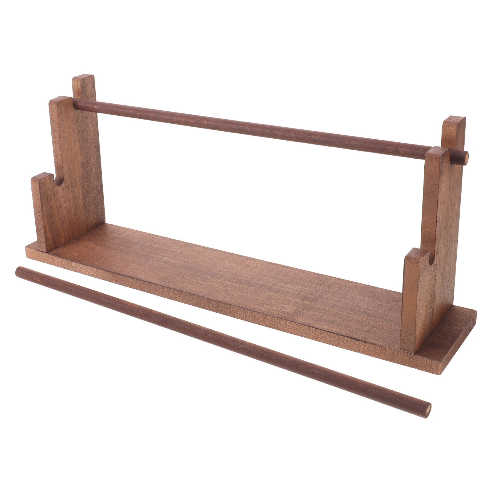 Florist Supply Ribbon - 2-Tier Solid Wood Ribbon Organizer Rack