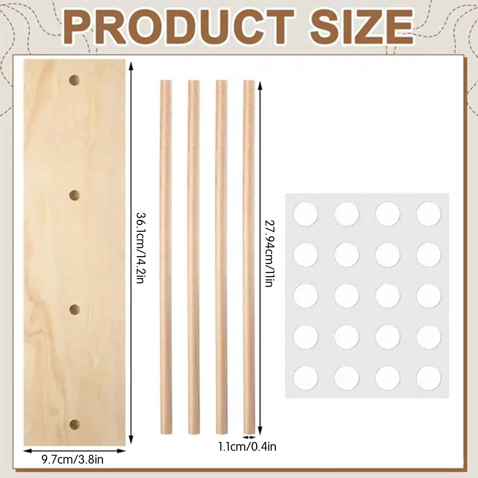 Wooden Ribbon Rack Storage Org - Florist Supply Ribbon recension och pris