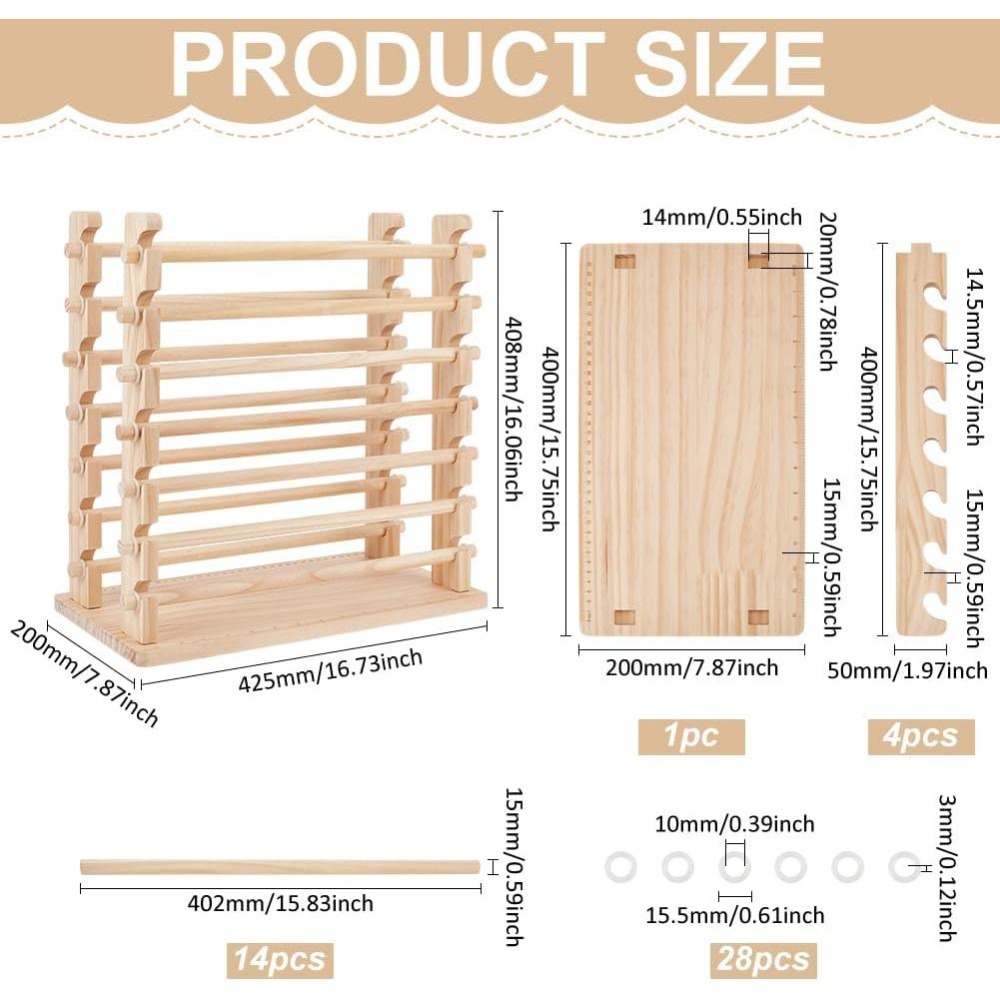 Two-Row Ribbon Holder Organize - Florist Supply Ribbon recension och pris