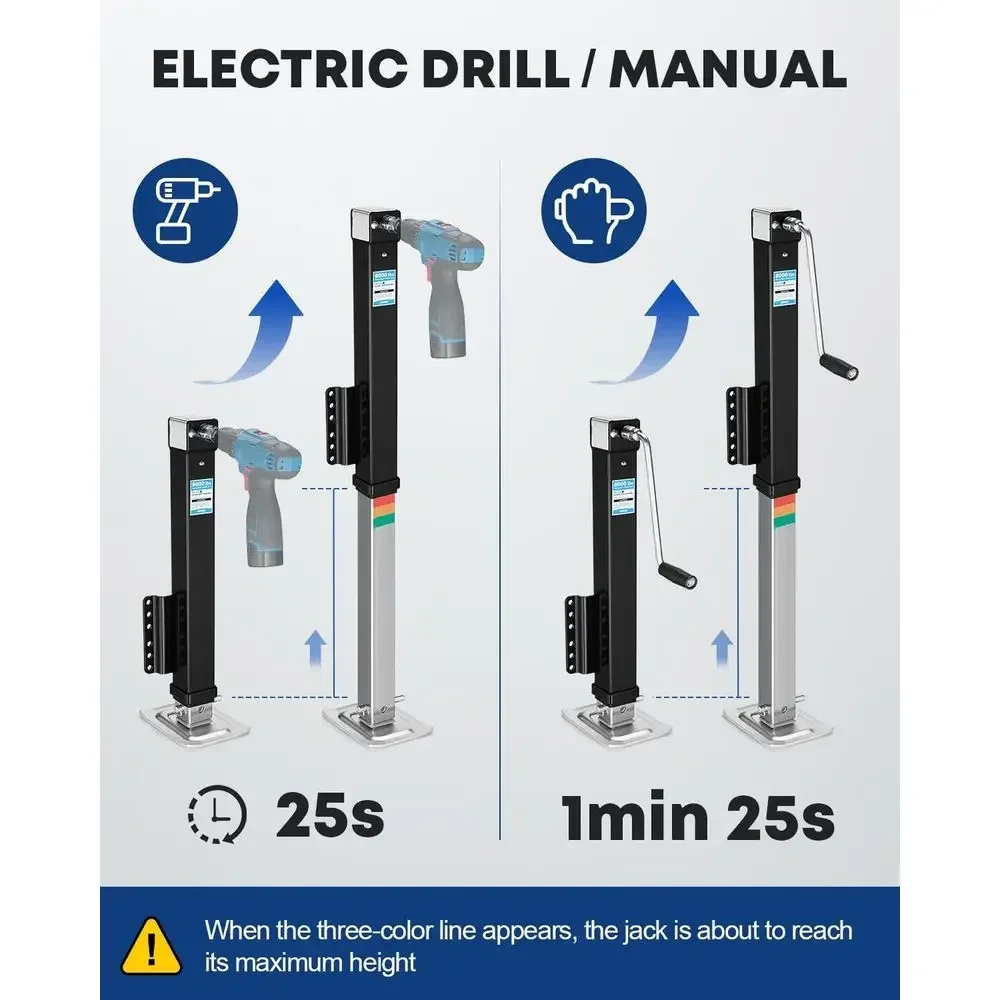 8000 lbs Trailer Jack Heavy Du - B & J Florist Supply Linwood recension och pris