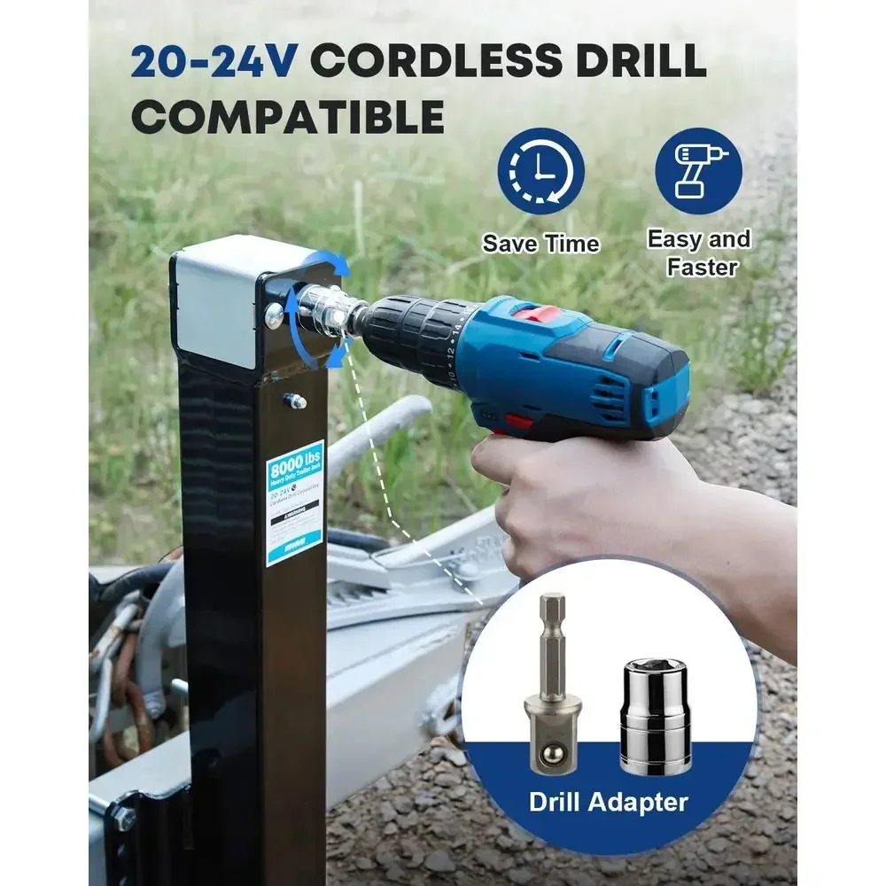 8000 lbs Trailer Jack Heavy Du - B & J Florist Supply Linwood recension och pris