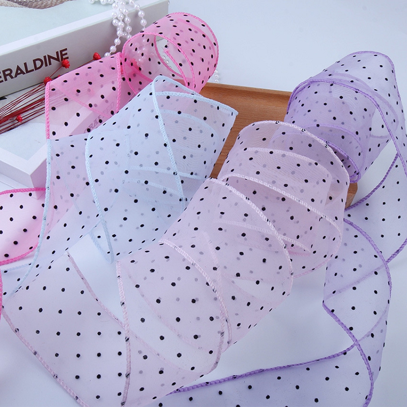 50Yards Gauze with Dots Decora - Florist Supply Ribbon recension och pris
