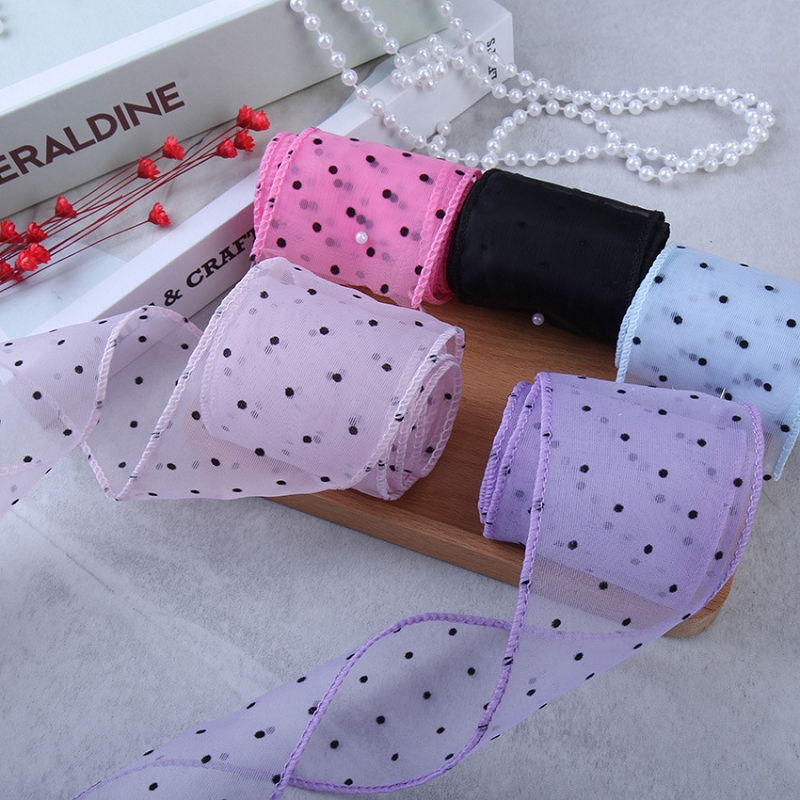 50Yards Gauze with Dots Decora - Florist Supply Ribbon recension och pris