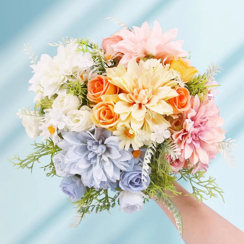 2/5PCS Artificial Rose Flowers - Baby Breath Dried recension och pris