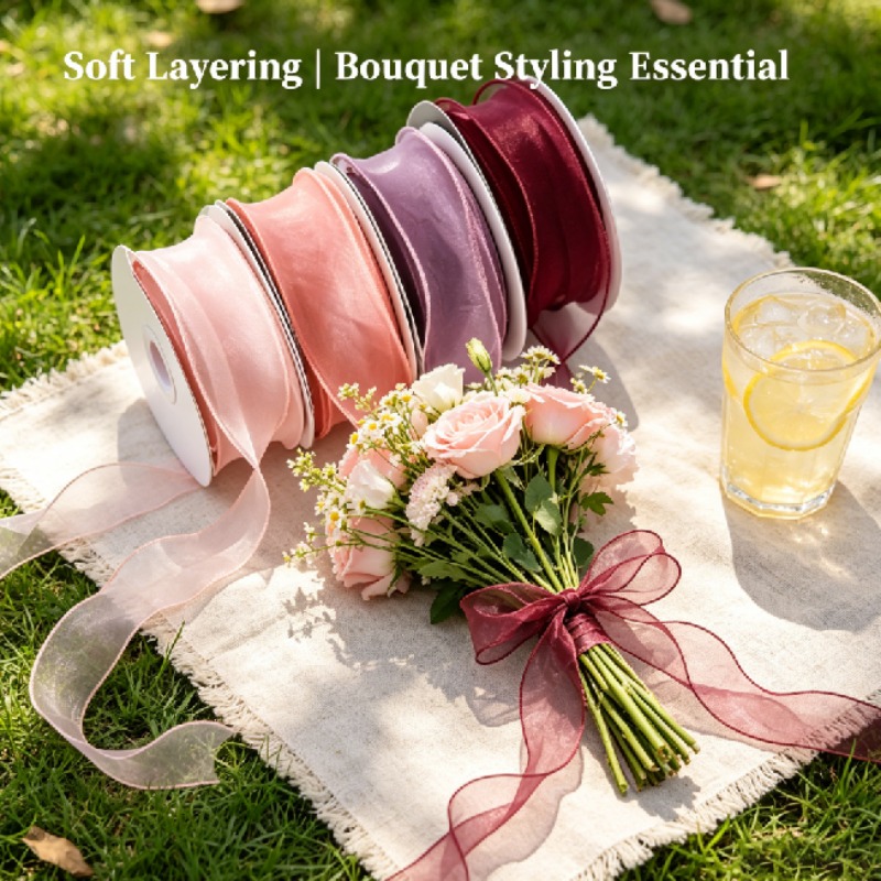 10-yard fishtail yarn ribbon,  - Florist Supply Ribbon recension och pris
