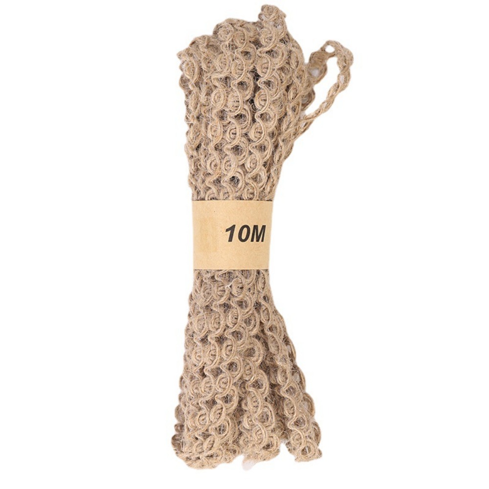 10m Lace Linen Ribbon DIY Bouq - Florist Supply Ribbon recension och pris