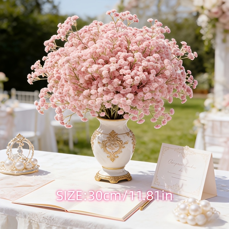 130-Stem Pink Gypsophila Artif - Baby Breath Dried recension och pris